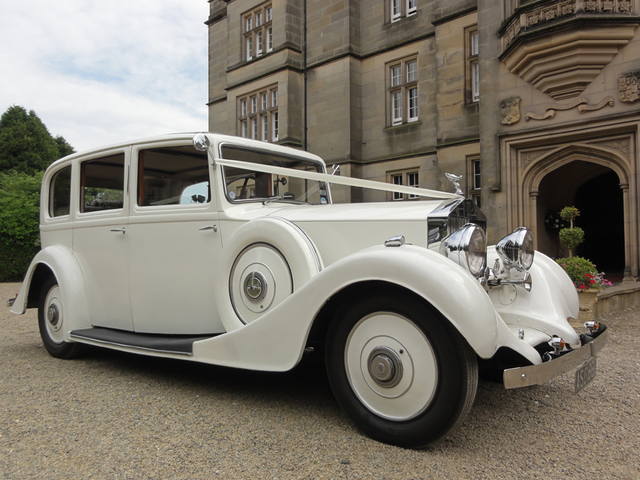 Vintage Ivory Rolls Royce Wedding Car Sunderland Vintage Wedding Car